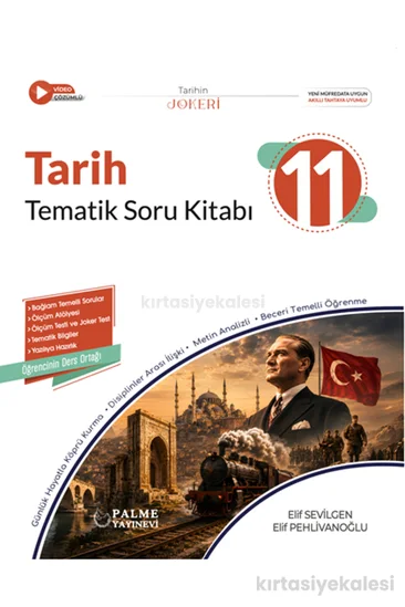 Palme Yayınevi 11. Sınıf Joker Tarih Tematik Soru Kitabı
