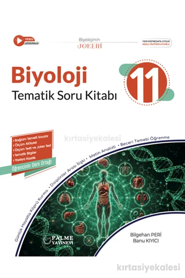 Palme Yayınevi 11. Sınıf Joker Biyoloji Tematik Soru Kitabı