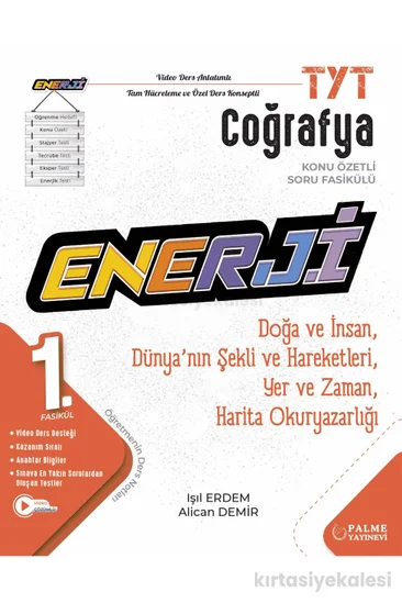 Palme Yayınevi YKS TYT Enerji Coğrafya Konu Özetli Soru Fasikülleri (3 Fasikül)