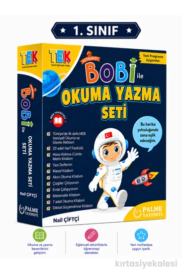 Palme Yayınevi 1. Sınıf Tek Bobi ile Okuma Yazma Seti