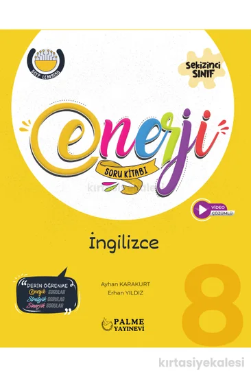 Palme Yayınevi 8. Sınıf Enerji İngilizce Soru Kitabı