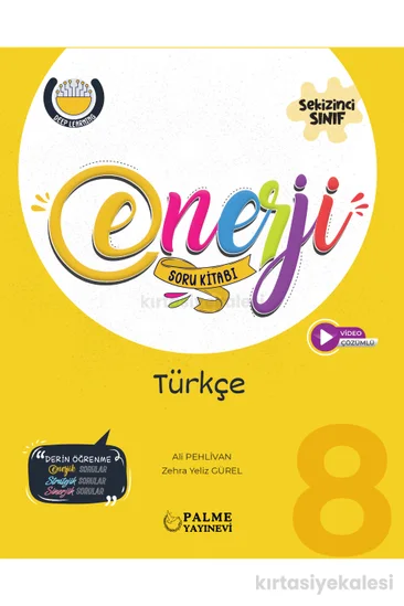 Palme Yayınevi 8. Sınıf Enerji Türkçe Soru Kitabı