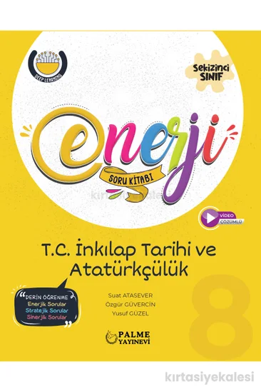 Palme Yayınevi 8. Sınıf Enerji T.C. İnkılap Tarihi ve Atatürkçülük Soru Kitabı