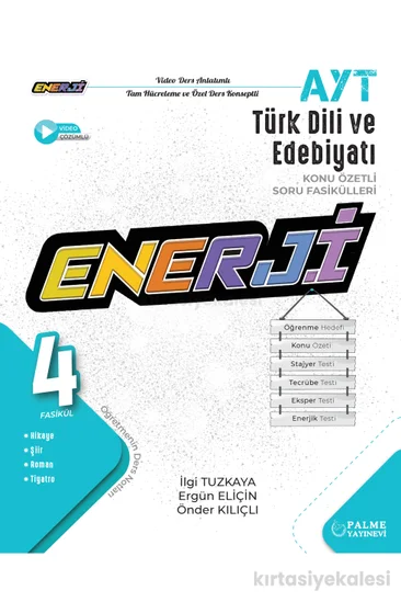 Palme Yayınevi YKS AYT Enerji Türk Dili ve Edebiyatı Konu Özetli Soru Fasikülleri (4 Fasikül)