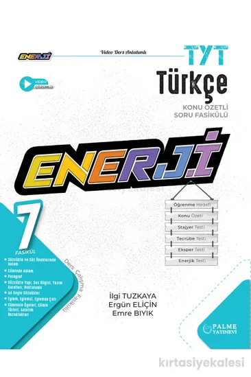 Palme Yayınevi YKS TYT Enerji Türkçe Konu Özetli Soru Fasikülleri (7 Fasikül)