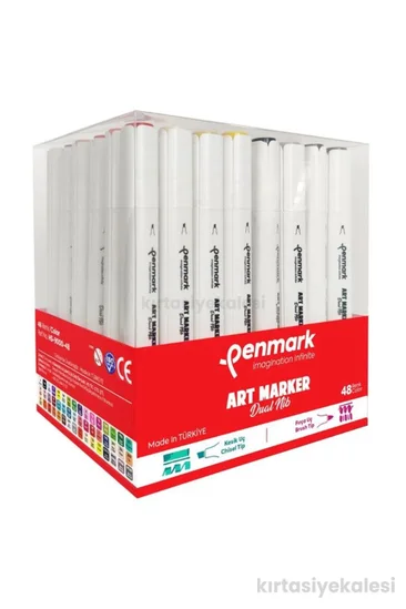Penmark Çift Uçlu Marker's Art Brush Kalem 48'li Set