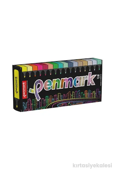Penmark Fosforlu Kalem 16'lı Süper Kutu