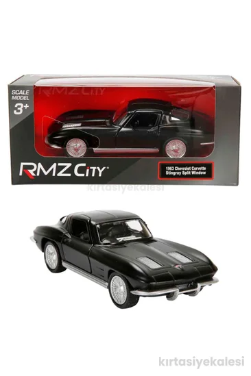 RMZ City 1:32 Dark Serisi Die Cast Model Araba - 1963 Chevrolet Corvette Stingray Split Window