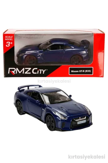 RMZ City 1:32 Japon Serisi Die Cast Çek Bırak Model Araba - Lacivert Nissan Gt-R (R35)