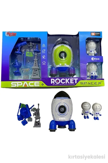 Vardem Oyuncak Işıklı ve Müzikli Die-Cast Uzay Roketi Seti